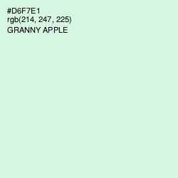 #D6F7E1 - Granny Apple Color Image